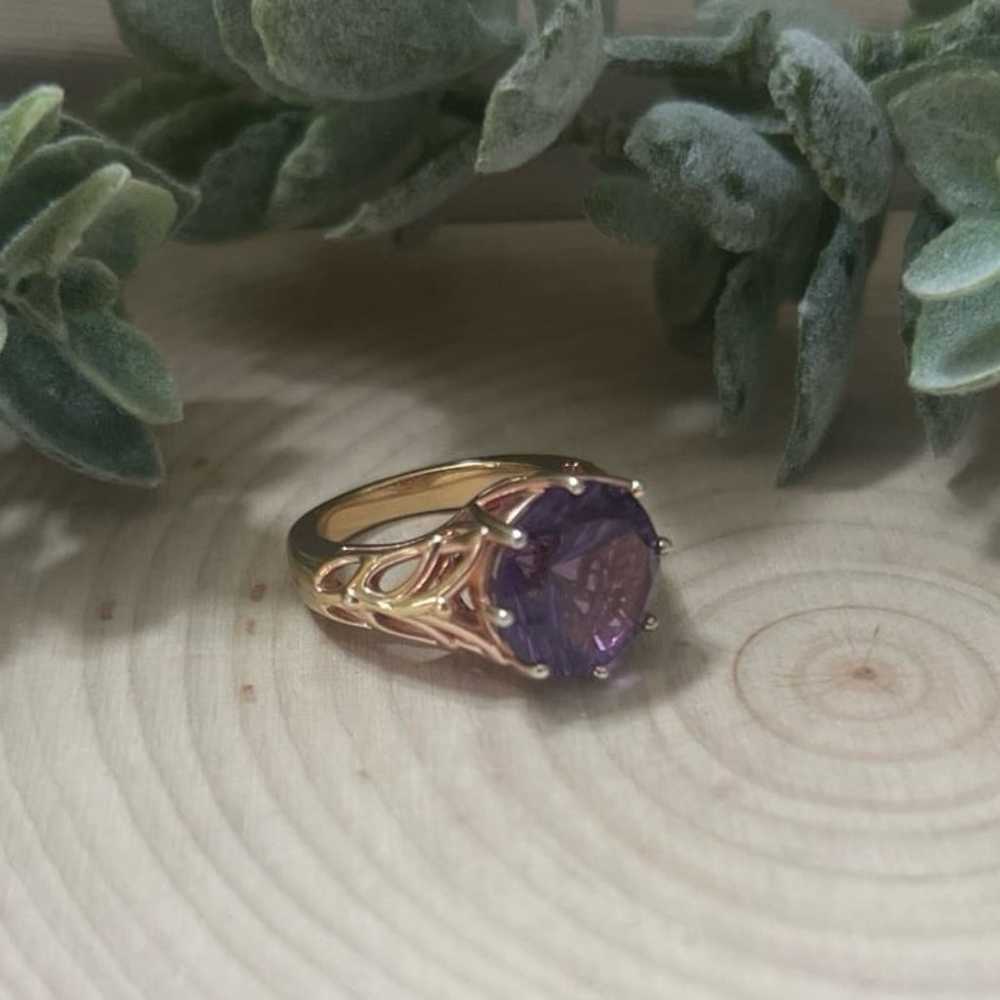 Brazilian Amethyst 3.88 CTW Quantum Cut Ring - image 6