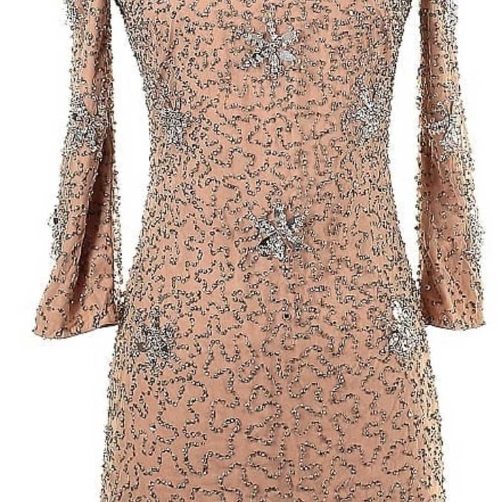 NWT French connection nude dress with silver embe… - image 5