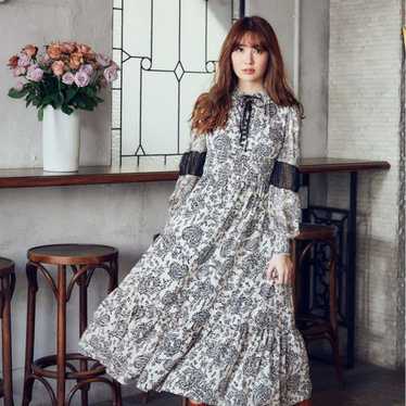 Herlipto Winter Floral Long-Sleeve Dress - image 1