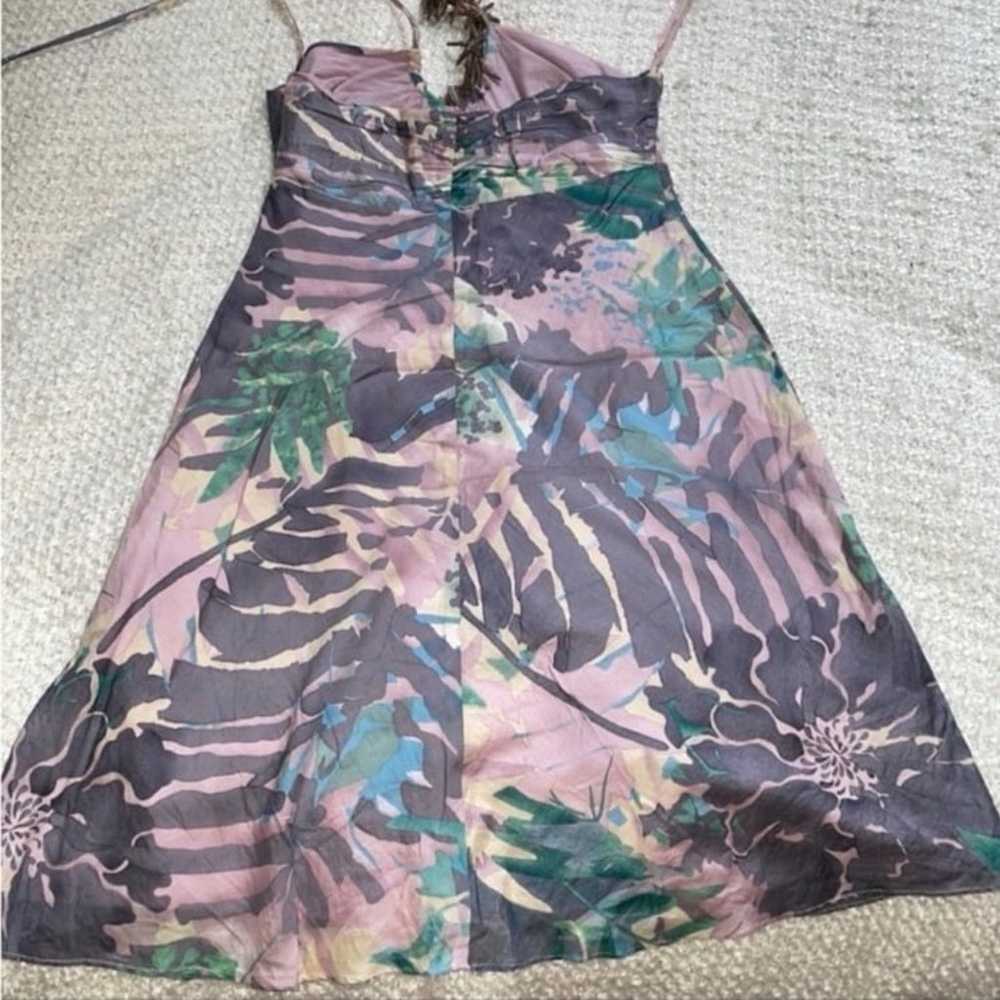 Armani Exchange Size 6 Tropical Print Halter Sund… - image 12