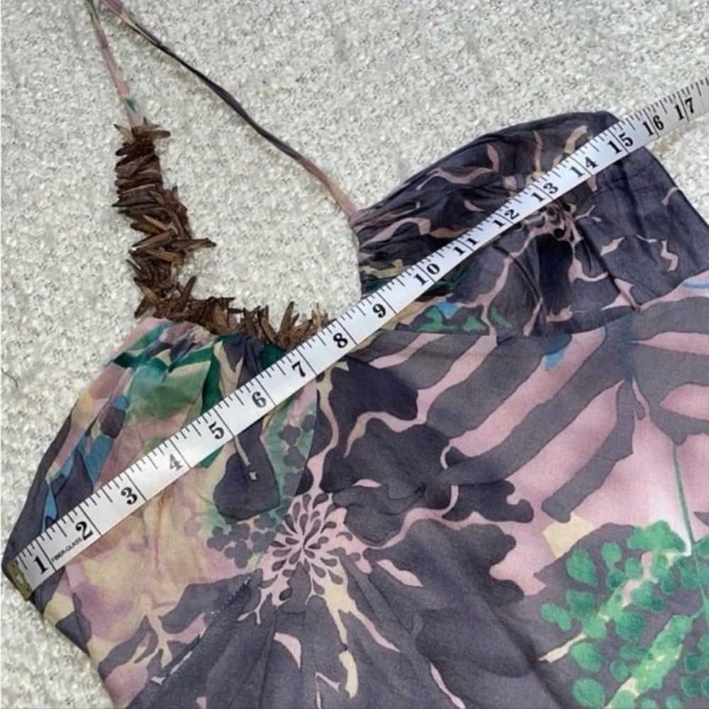 Armani Exchange Size 6 Tropical Print Halter Sund… - image 6