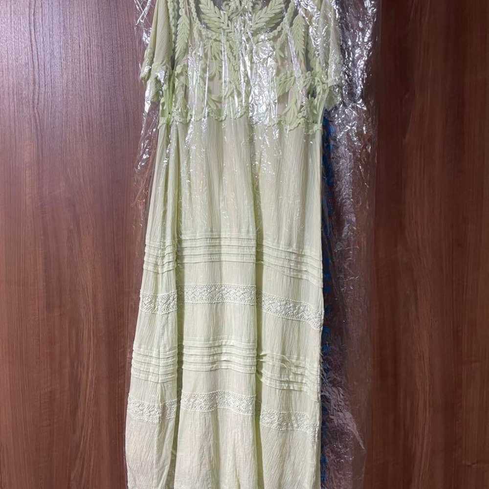 Ameri Vintage EMBROIDERY SHEER COTTON DRESS - image 11