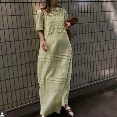 Ameri Vintage EMBROIDERY SHEER COTTON DRESS - image 1