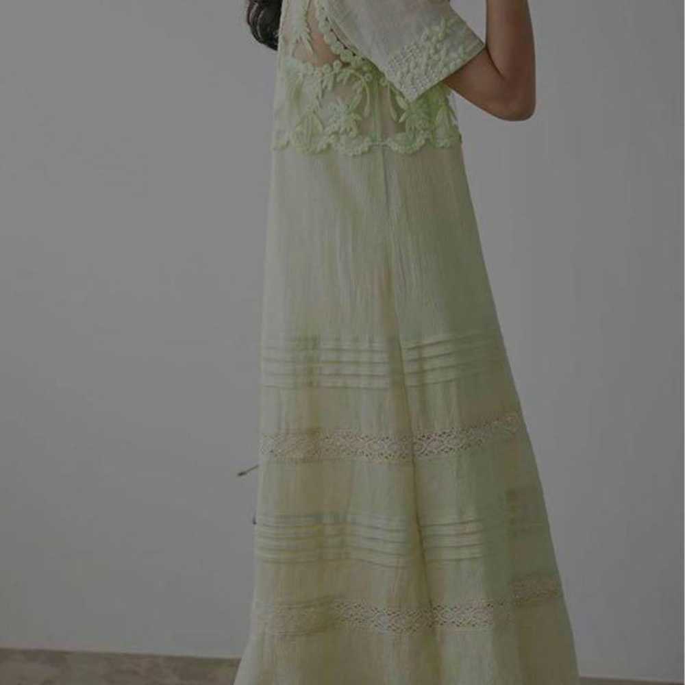 Ameri Vintage EMBROIDERY SHEER COTTON DRESS - image 3