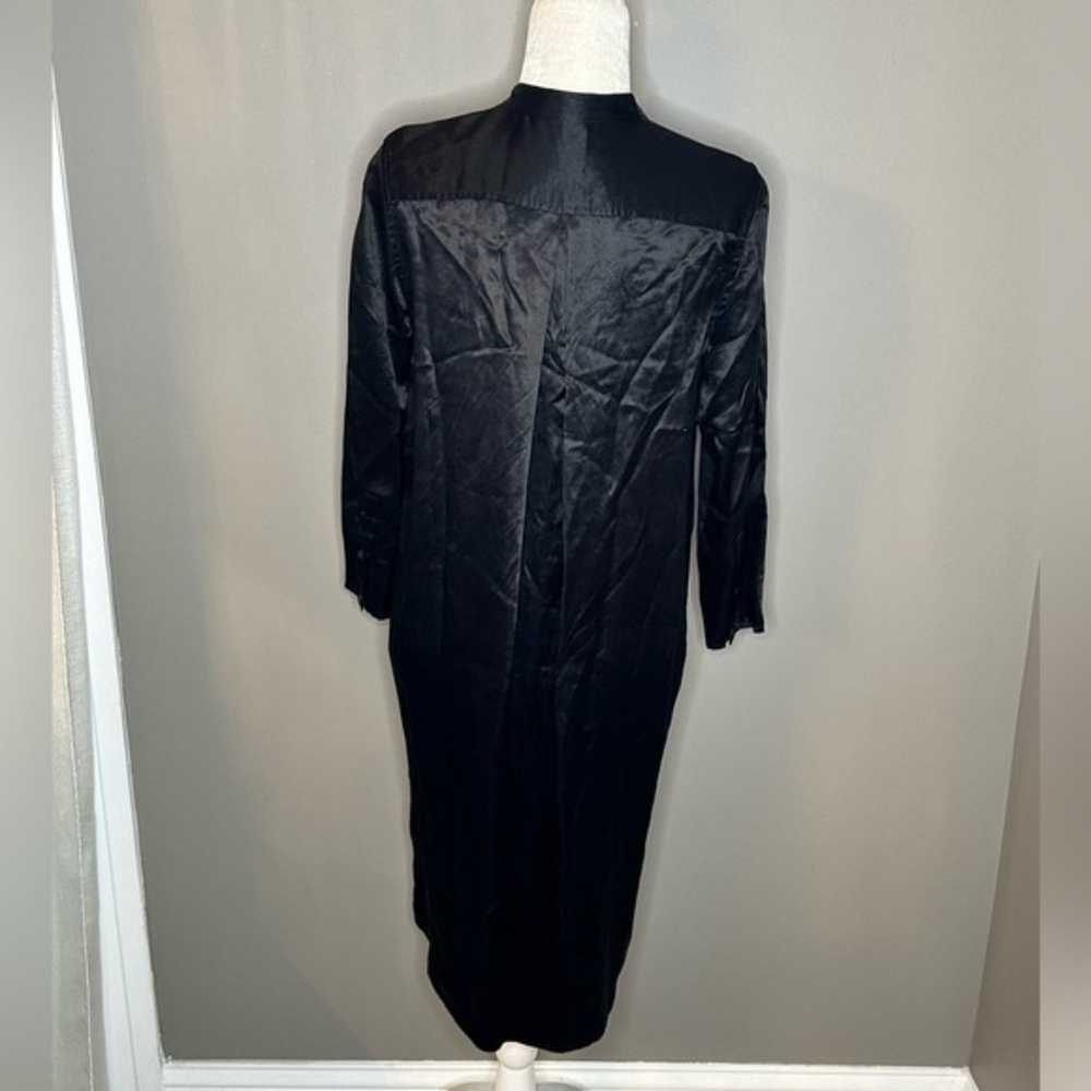 Acne Studios black satin knee length dress size 34 - image 12