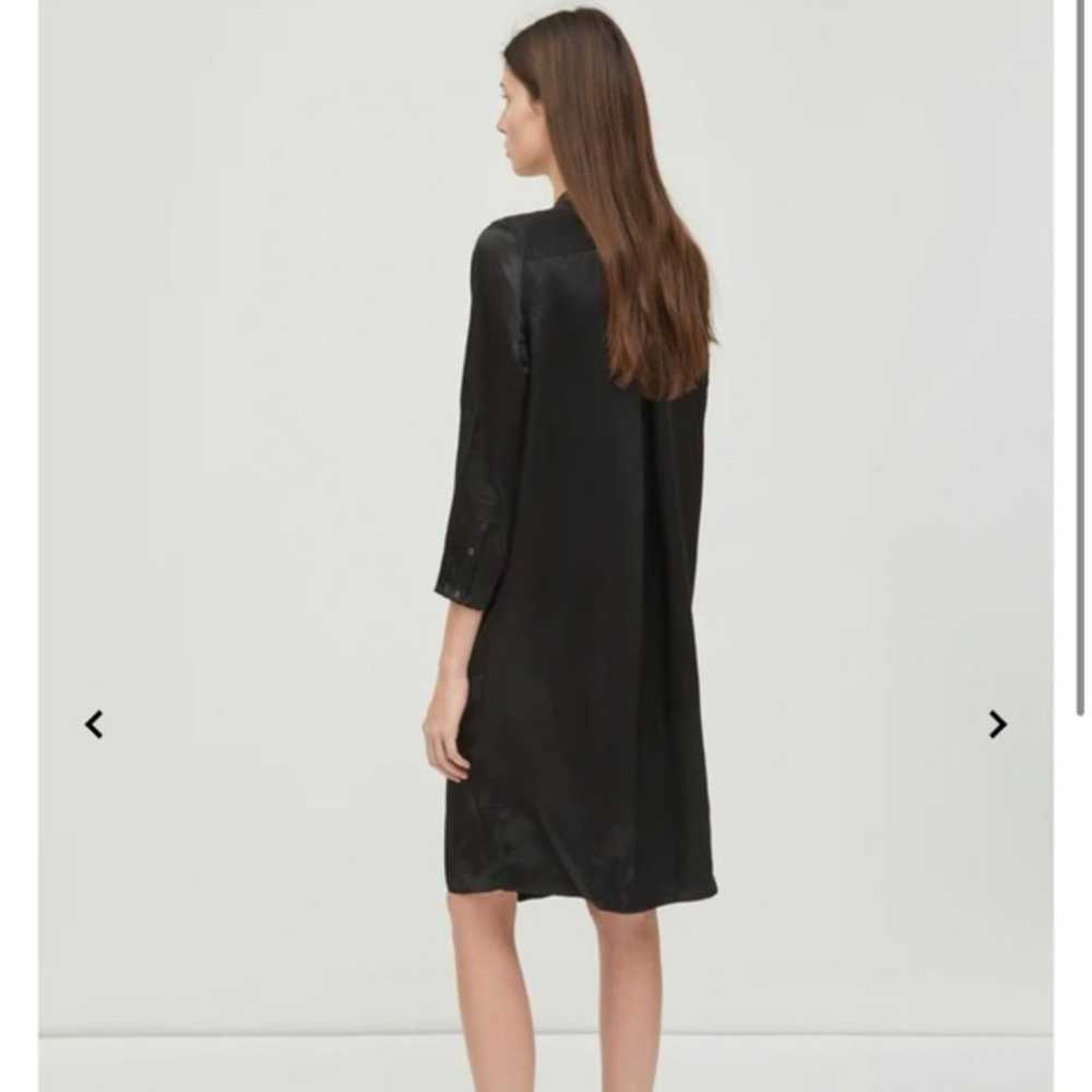 Acne Studios black satin knee length dress size 34 - image 4