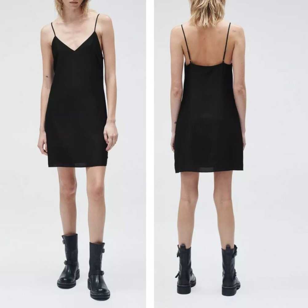 Rag and Bone Black Astrid Silk Slip Dress NWT US6 - image 1