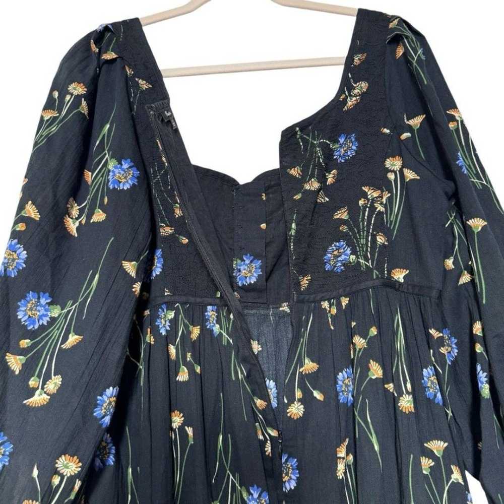 Madewell Xiomara Floral Print 3/4 Sleeve Square S… - image 12