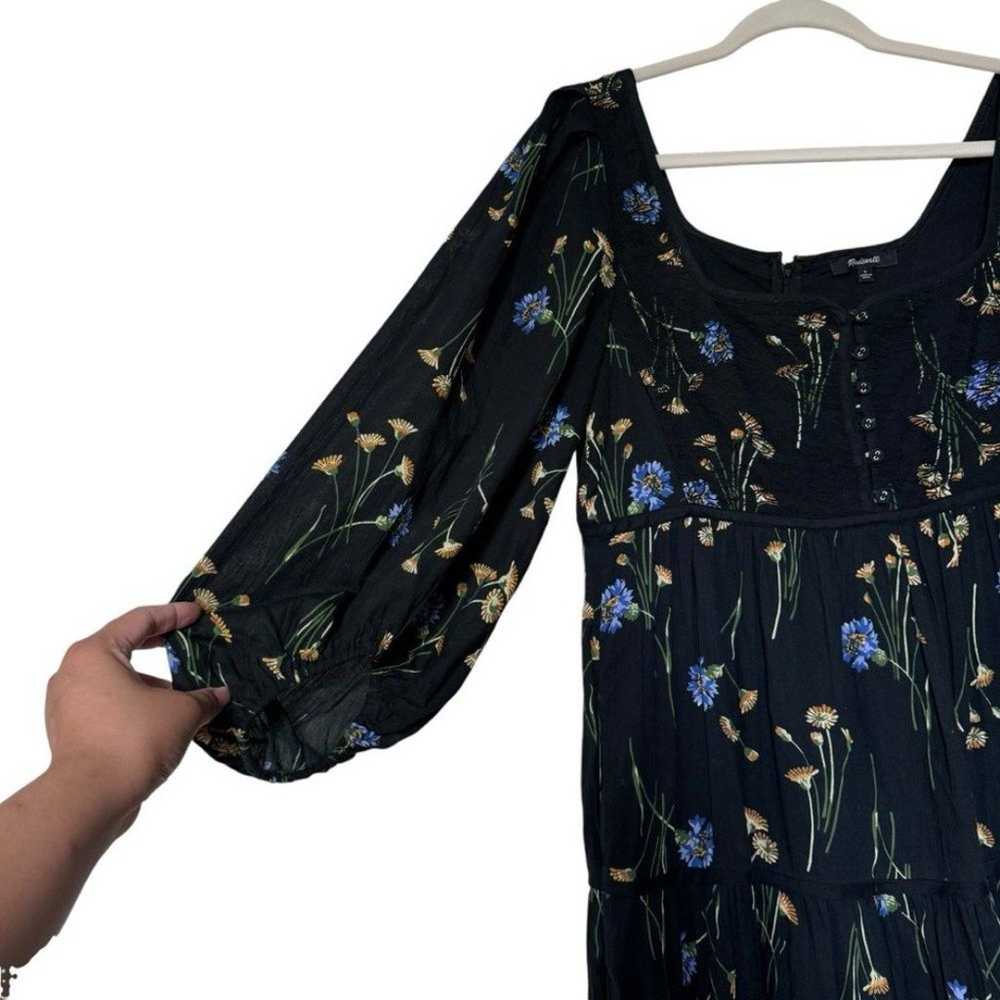 Madewell Xiomara Floral Print 3/4 Sleeve Square S… - image 7