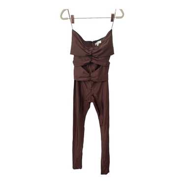 Ronny Kobo Delrey Strapless Cut Out Jumpsuit Cats… - image 1