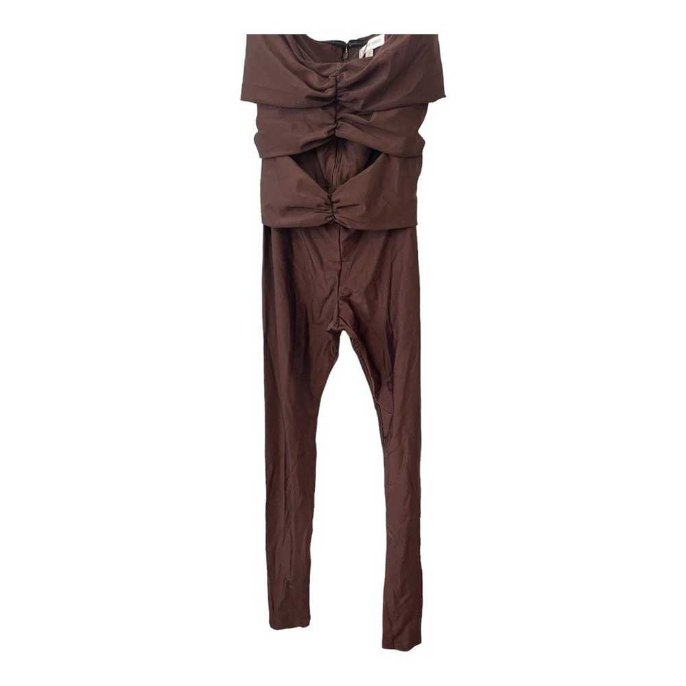 Ronny Kobo Delrey Strapless Cut Out Jumpsuit Cats… - image 2