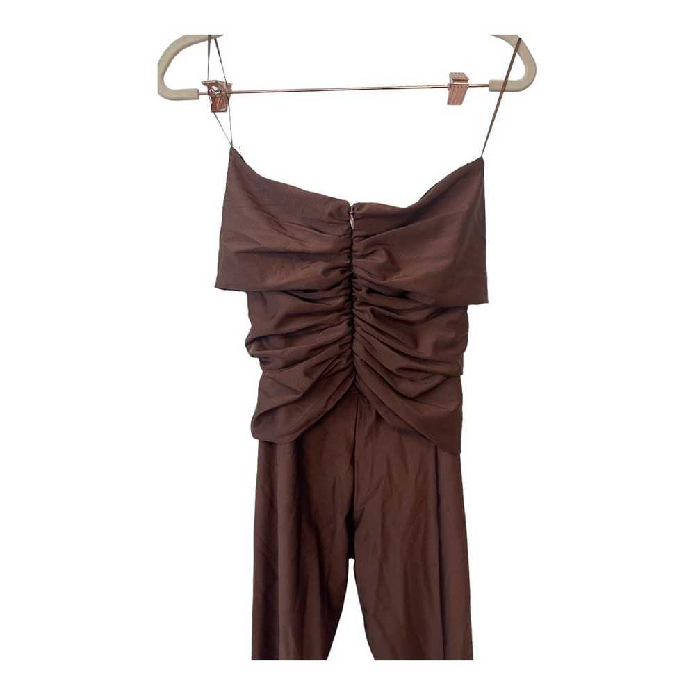 Ronny Kobo Delrey Strapless Cut Out Jumpsuit Cats… - image 8