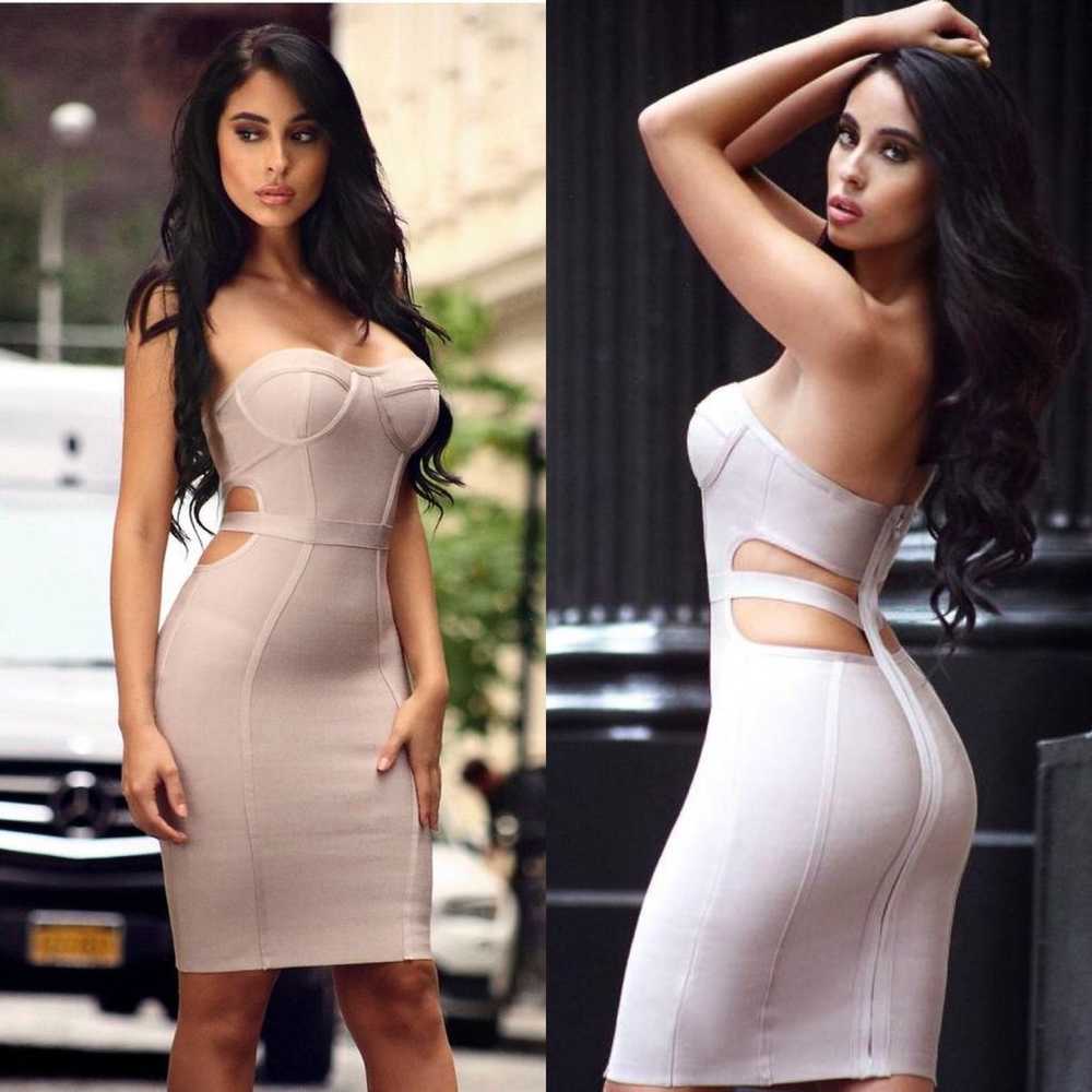 Miss Circle Bodycon Bandage Cut Out Open Back Dre… - image 2