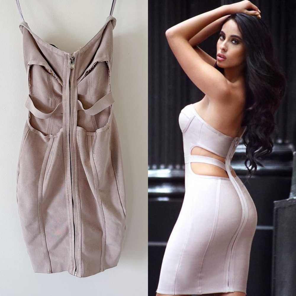 Miss Circle Bodycon Bandage Cut Out Open Back Dre… - image 3