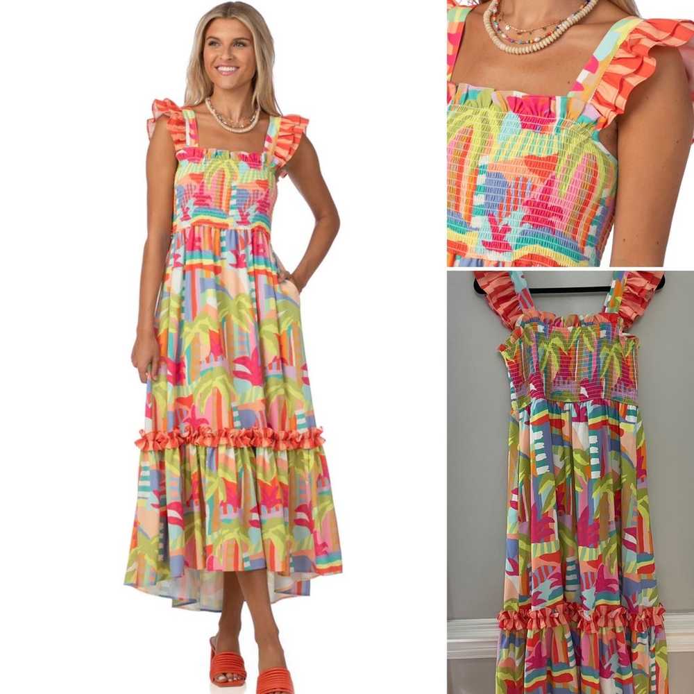 Crosby by Mollie Burch Tropical Resort Funky Maxi… - image 1