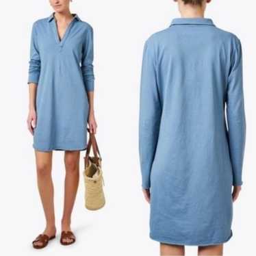 Frank and Eileen Nicole Polo Blue Cotton Dress S