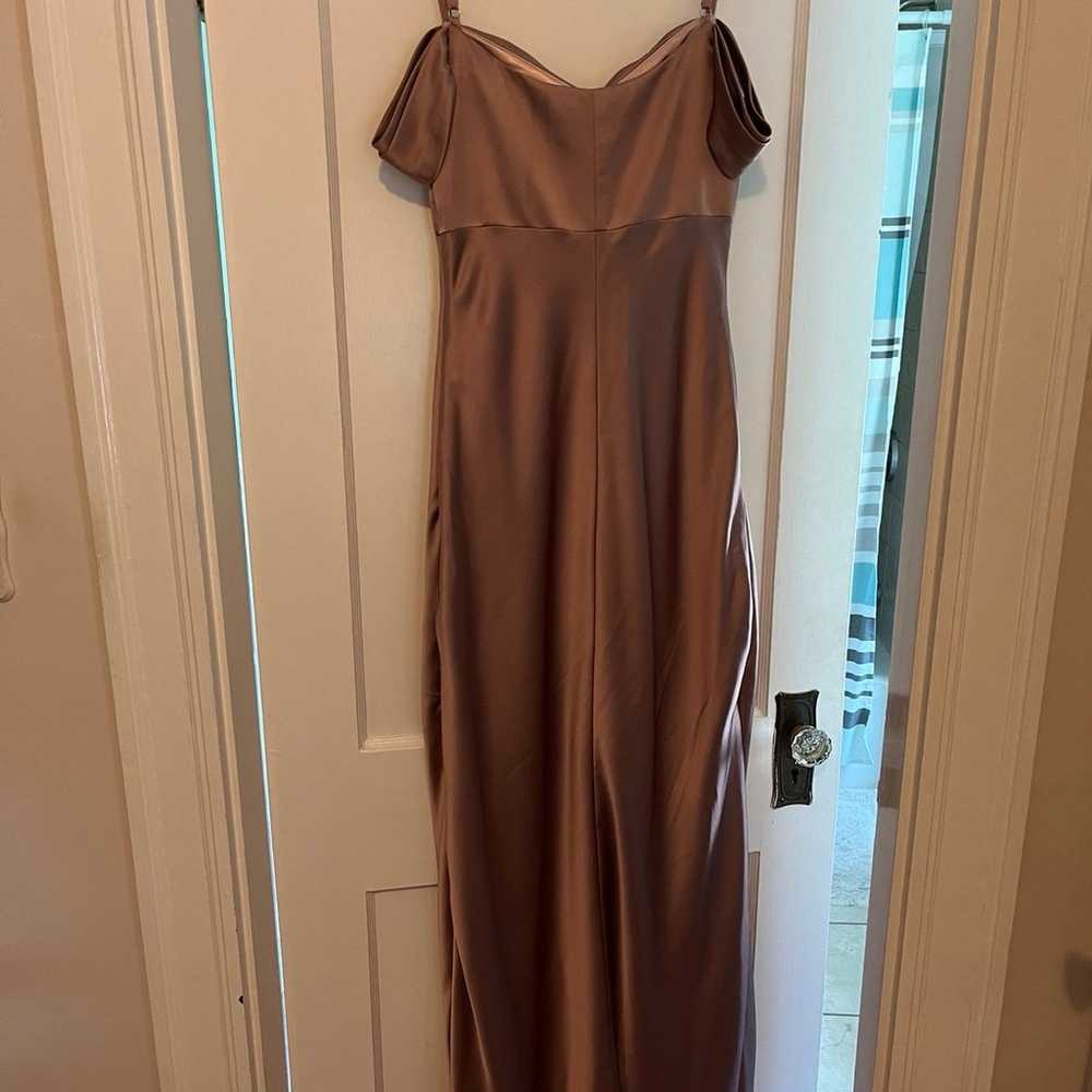 Revelry Satin Sienna Rose Quartz Bridesmaid dress… - image 7