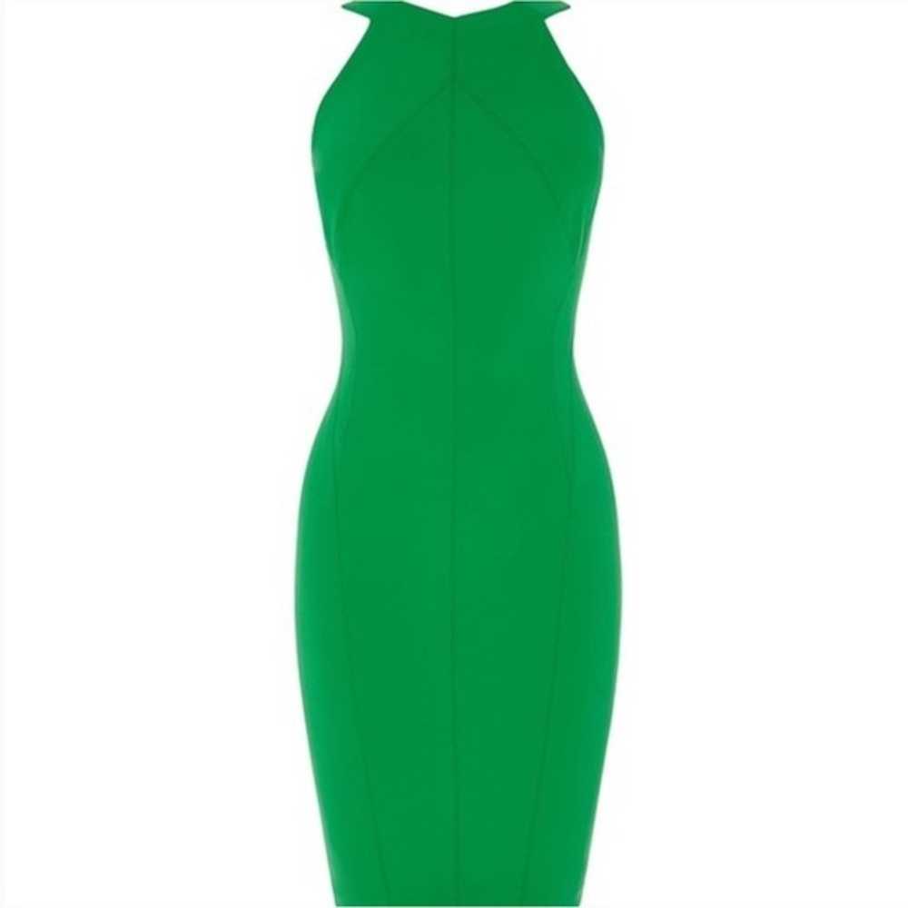 Karen Millen Green Fitted Bodycon Pencil Dress Ke… - image 2