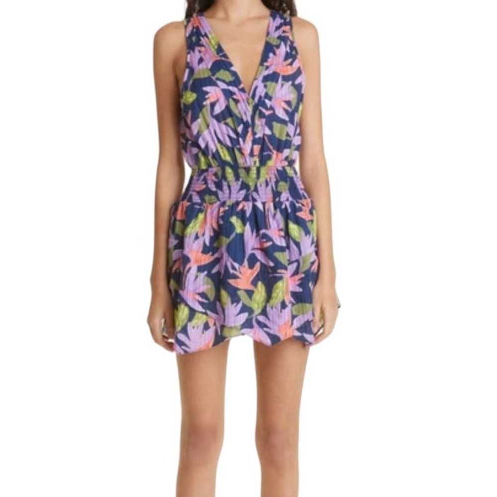 Ramy Brook dress Asher floral smocked minidress b… - image 7