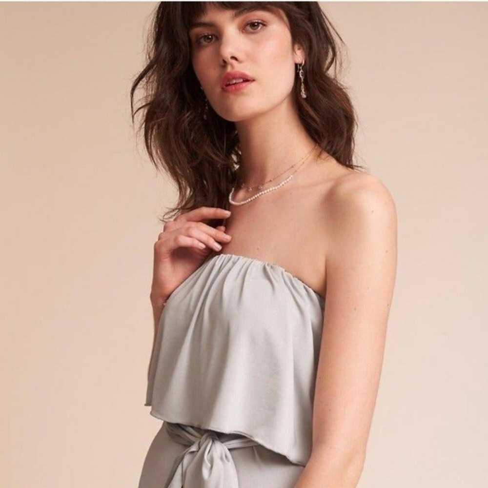 New BHLDN x TwoBirds Gray Ruffle Dress - image 3