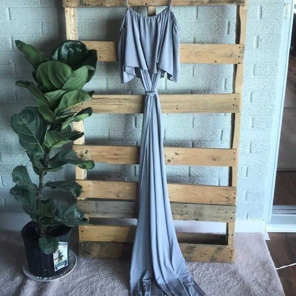 New BHLDN x TwoBirds Gray Ruffle Dress - image 6