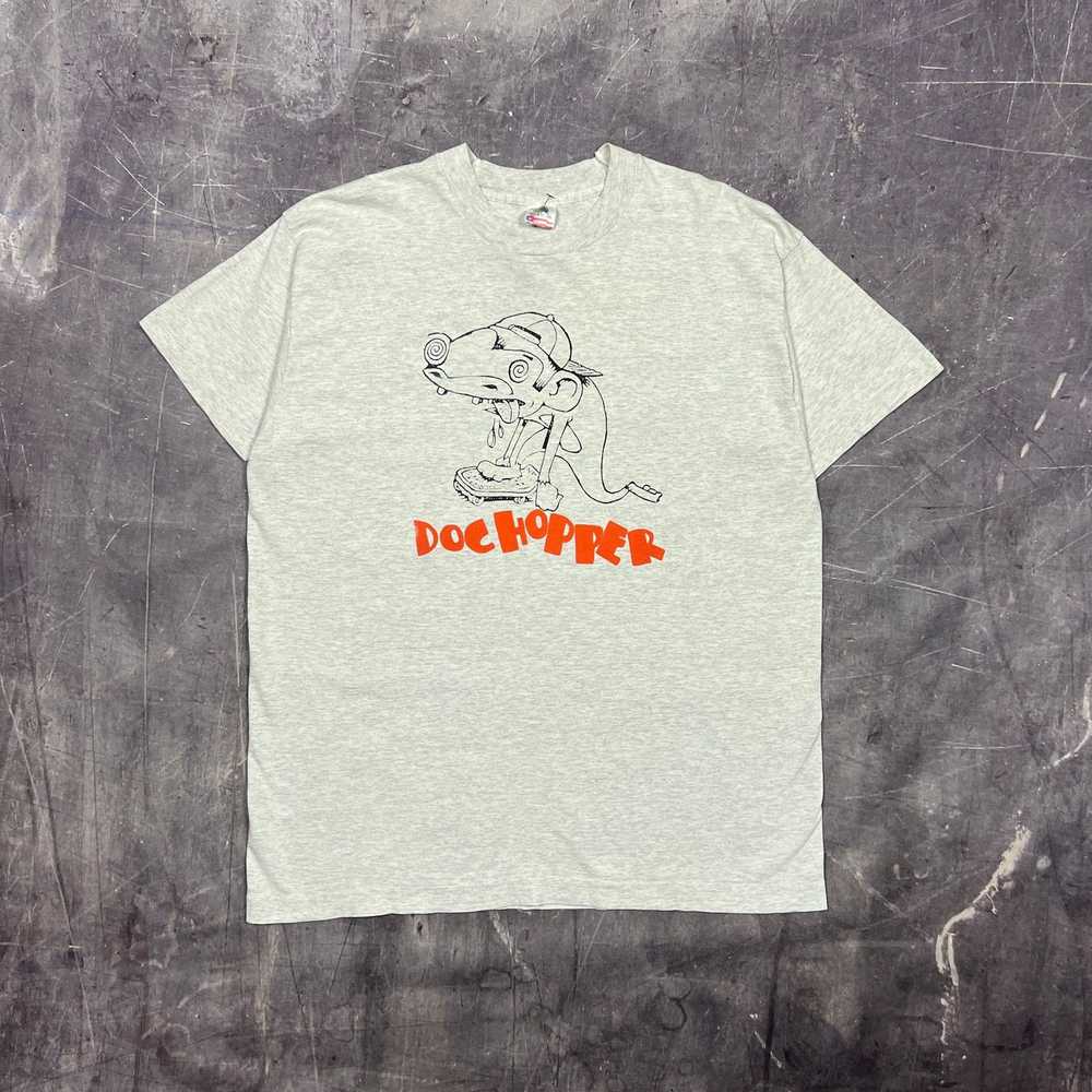 Band Tees × Fruit Of The Loom × Vintage 90s Gray … - image 1