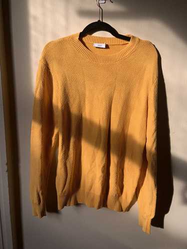 Onia Onia golden yellow 100% cotton knit sweater s