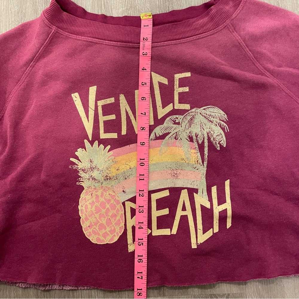 WILDFOX Venice Beach Colorful Graphic Raw Crop Cr… - image 6