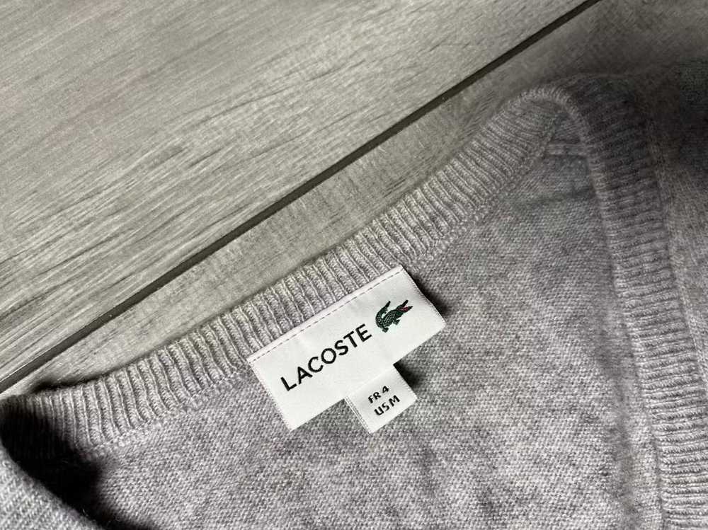 Lacoste × Streetwear Lacoste sweater jumper wool … - image 3