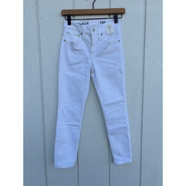 J.Crew NWT J.Crew 9" Toothpick White Jeans, Size 2