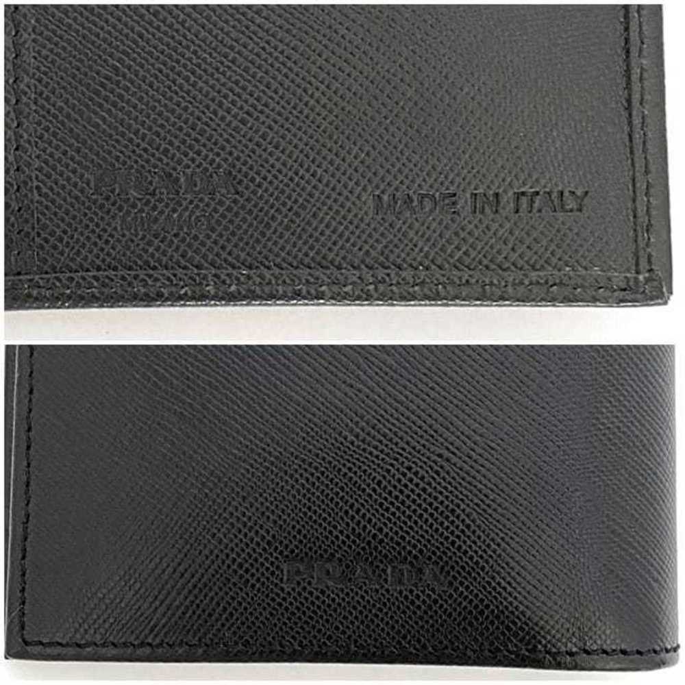 Prada Prada Bi-fold Long Wallet f-21482 Black NER… - image 10