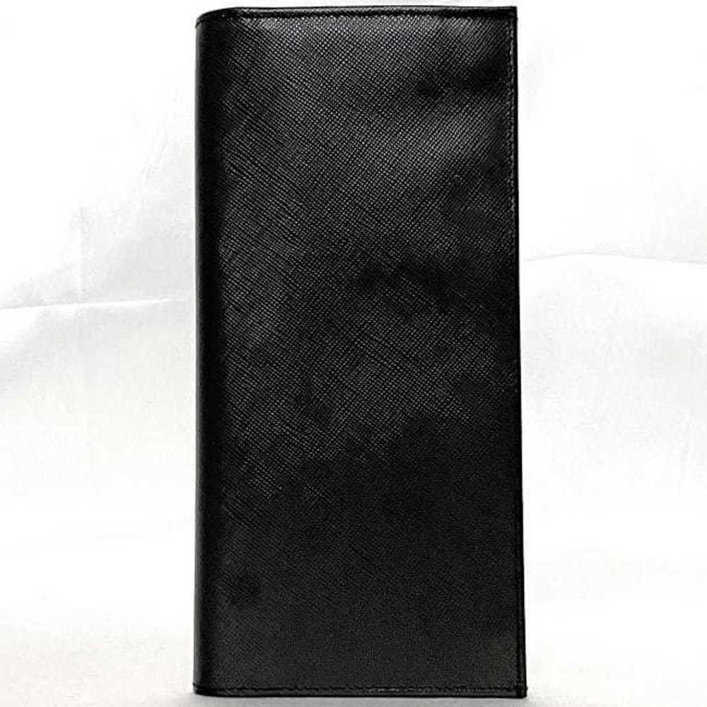 Prada Prada Bi-fold Long Wallet f-21482 Black NER… - image 4