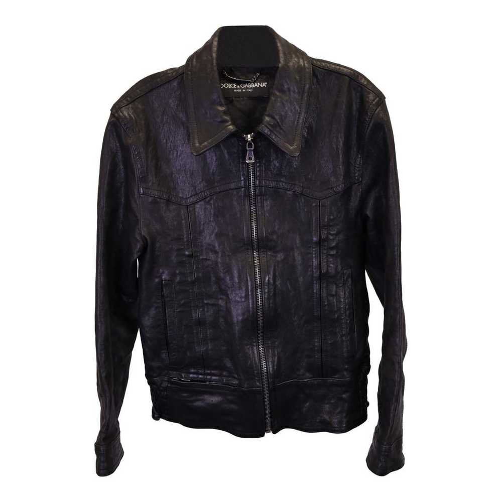 Dolce & Gabbana Leather biker jacket - image 1