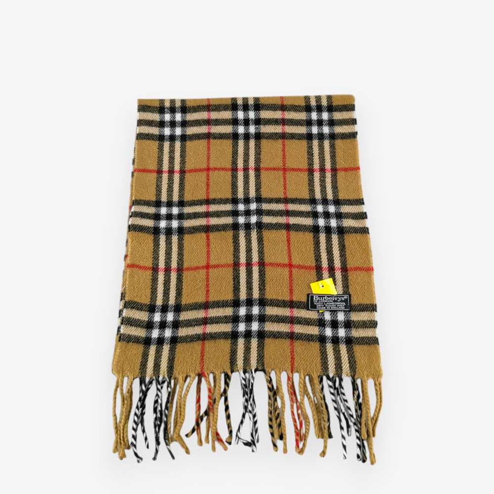 Burberry × Vintage Vintage Burberry Scarf Wool Ca… - image 2