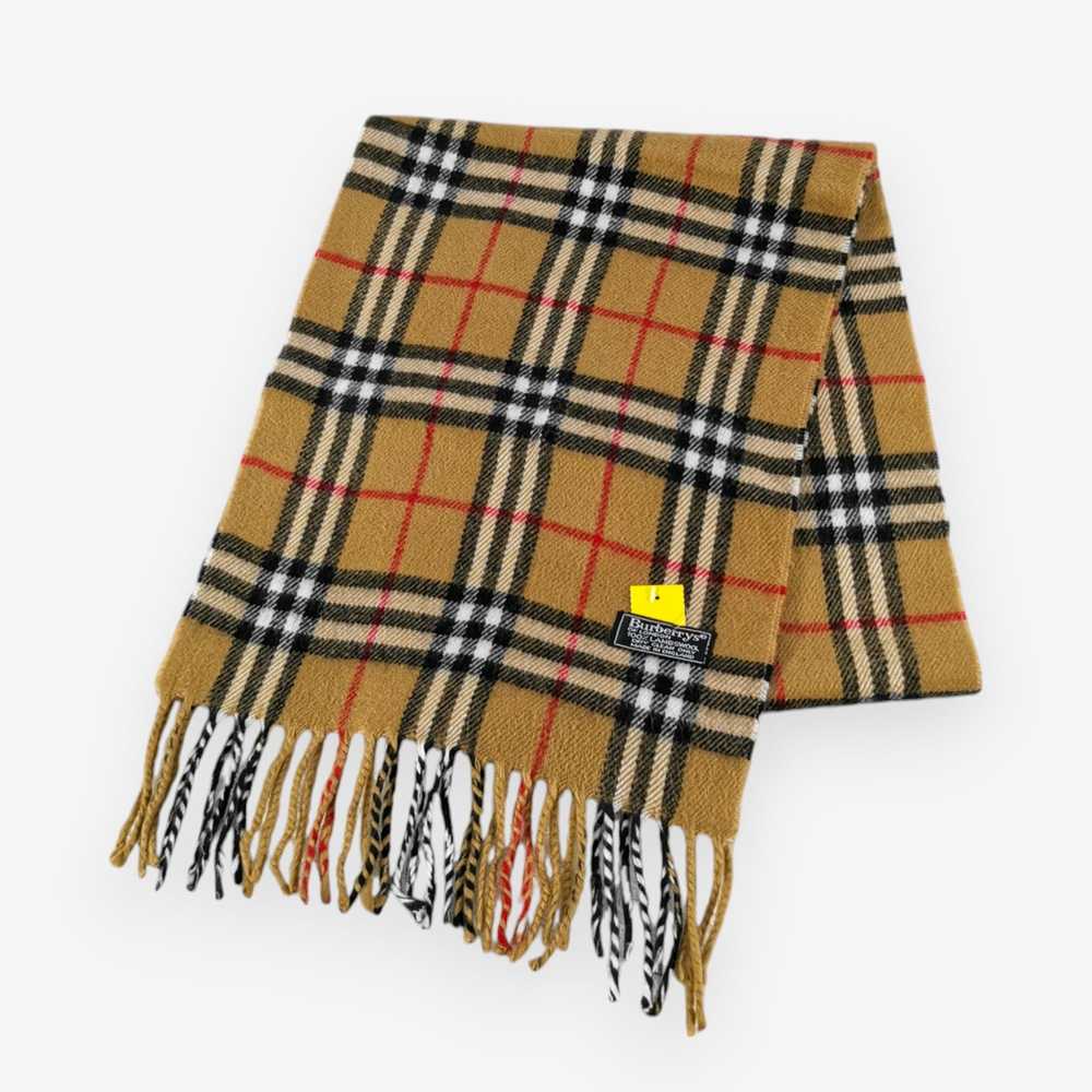 Burberry × Vintage Vintage Burberry Scarf Wool Ca… - image 3