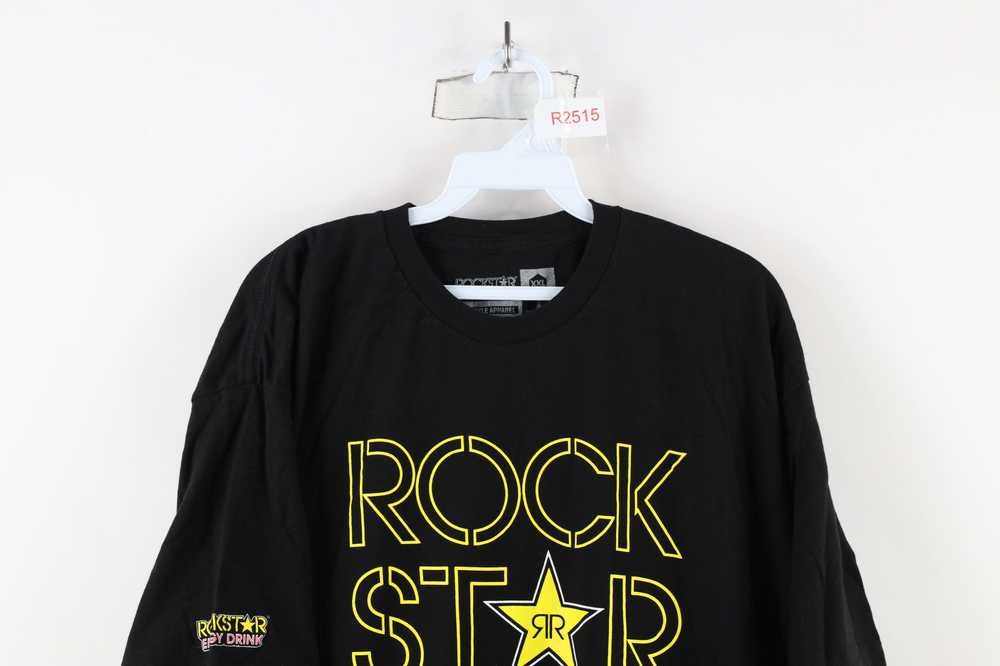 Vintage Rockstar Energy Drink Big Logo Short Slee… - image 2