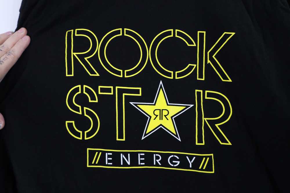 Vintage Rockstar Energy Drink Big Logo Short Slee… - image 5