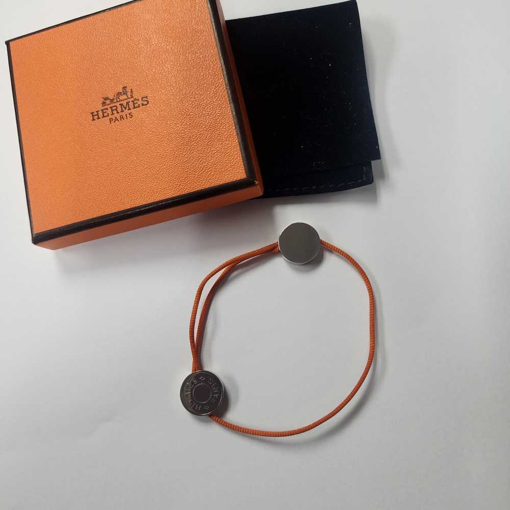 Hermes Hermes Clou de selle cord bracelet - image 1