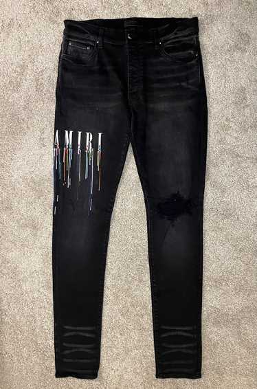 Amiri Amiri Paint Drip Core Logo Jeans