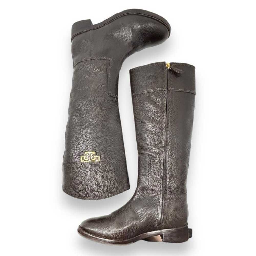 Tory Burch Leather riding boots - image 7