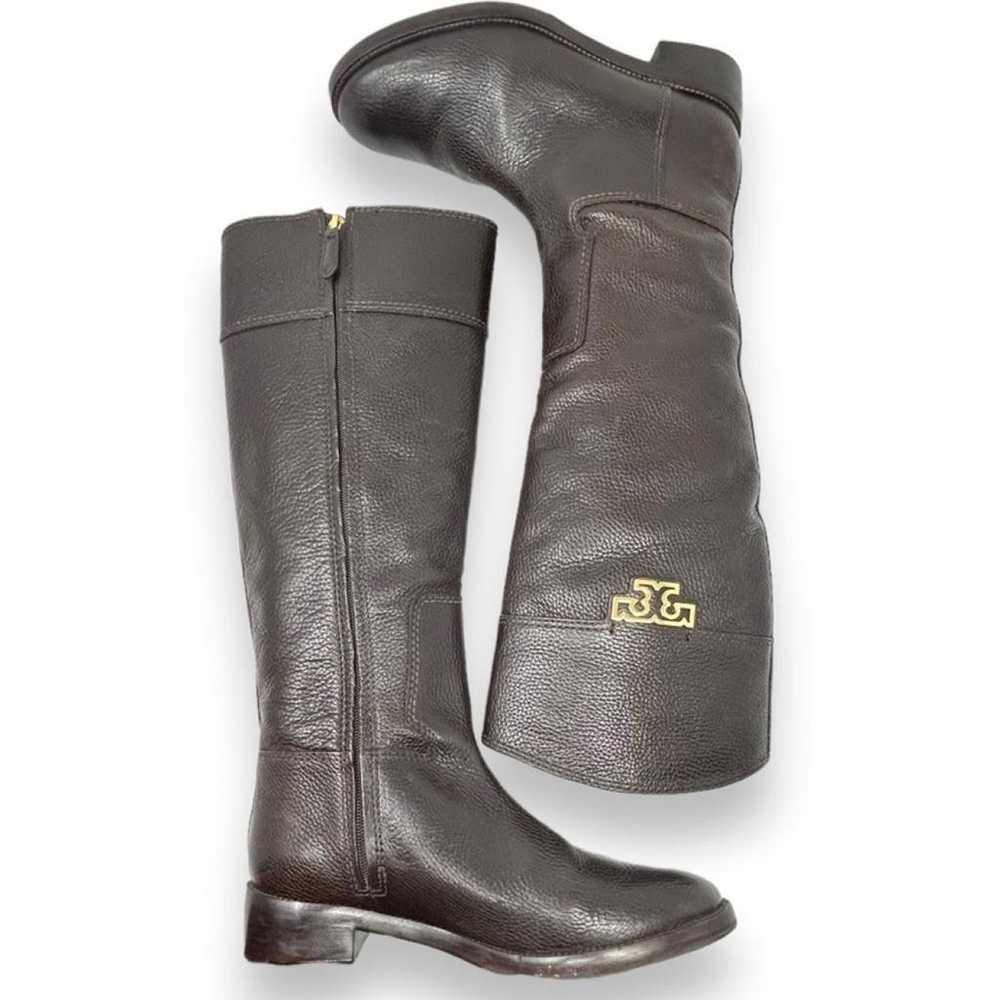 Tory Burch Leather riding boots - image 8