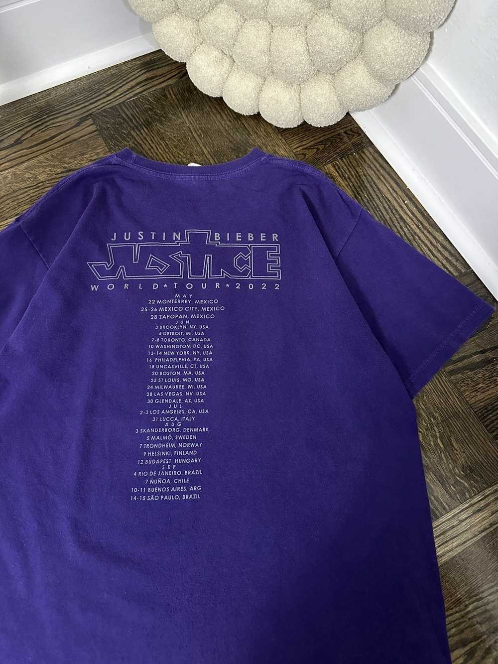 Justin Bieber Justice Justin Bieber Tour Tee - image 5