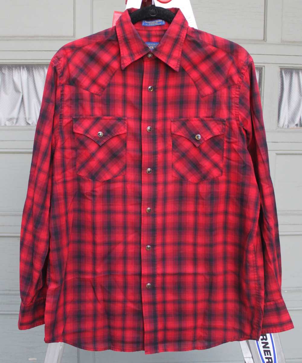 Pendleton Pendleton Men's Pearl Snap Red Plaid We… - image 1