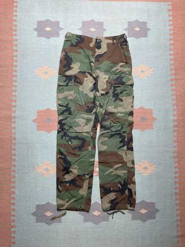 Military × Streetwear × Vintage VTG camo cargo pan