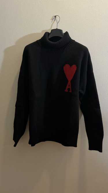 AMI Ami Heart Turtleneck Sweater