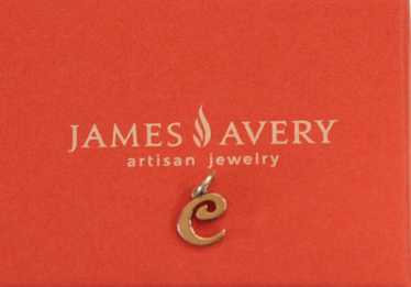 James Avery Sterling Script  Initial "C" Charm - image 1