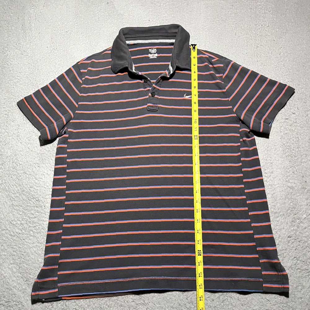 Nike Authentic Mens XL Stripe Cotton Blend Polo S… - image 2