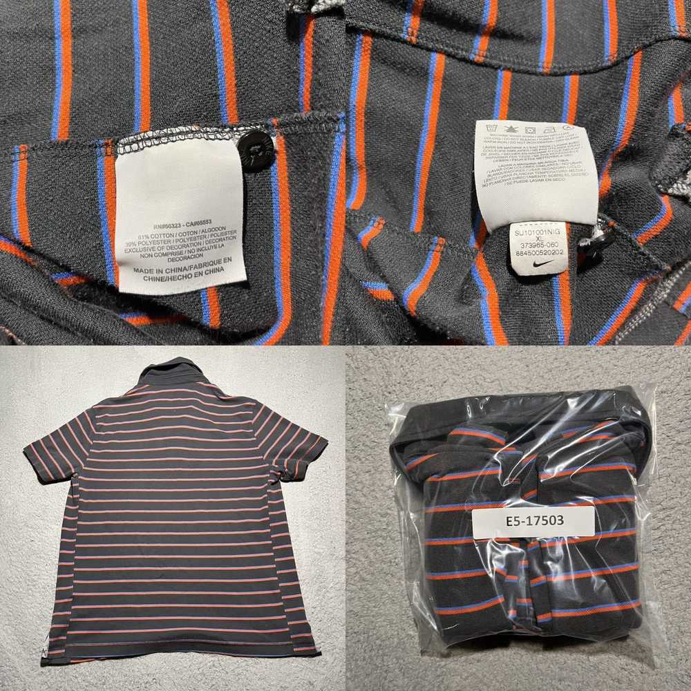 Nike Authentic Mens XL Stripe Cotton Blend Polo S… - image 8