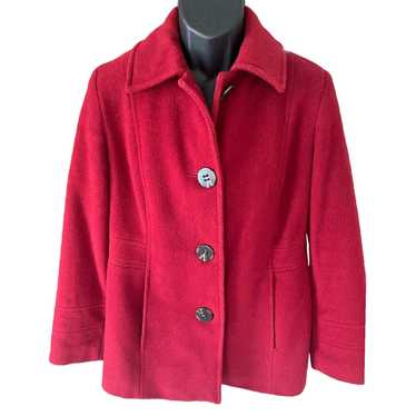 Calvin Klein Luxurious Red Wool Polyester Rayon B… - image 1