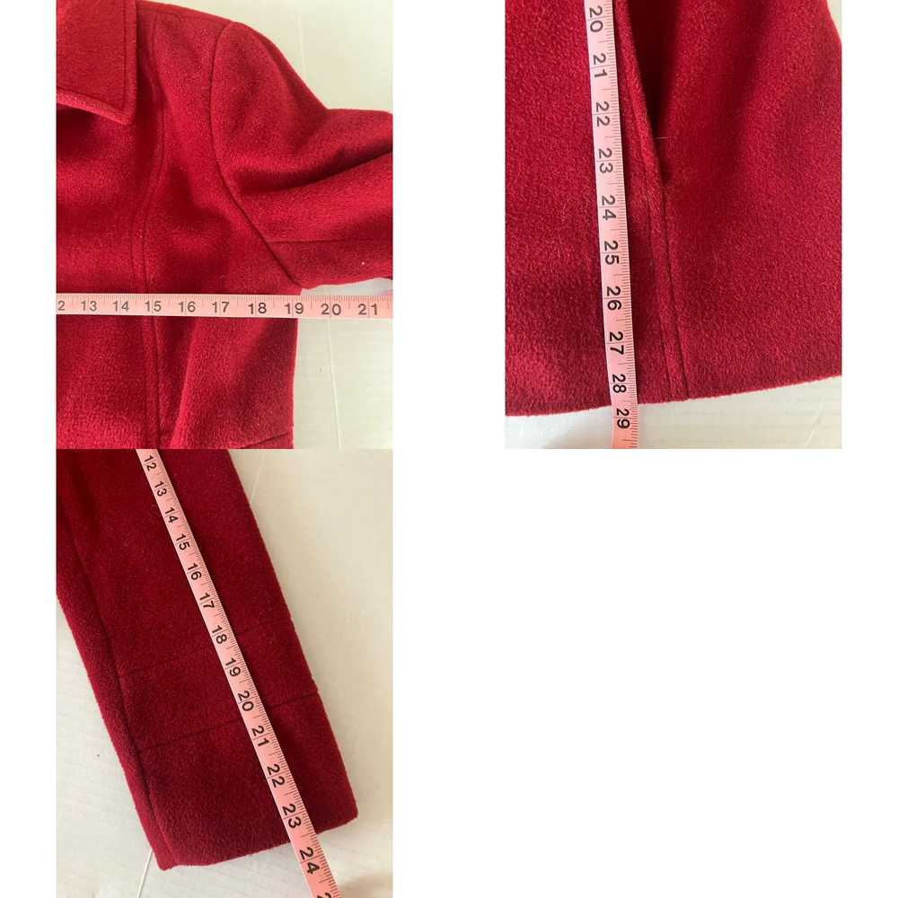 Calvin Klein Luxurious Red Wool Polyester Rayon B… - image 8